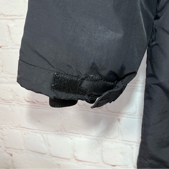 Vintage Lands End Fleece Winter Jacket Womens XL 18-20 Black Hooded - Picture 13 of 13